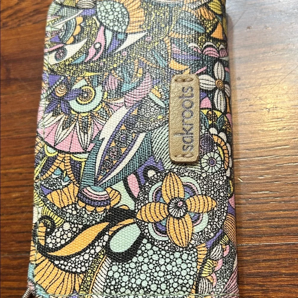 Sakroots Floral key chain card Wallet